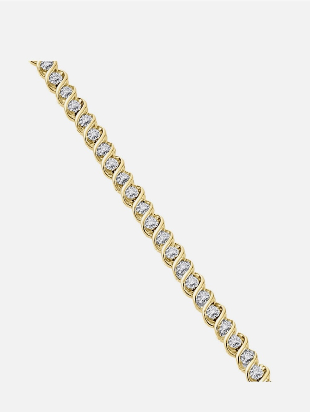 10K Gold Tennis Bracelet with .50.Carats Diamond-Firm Price.